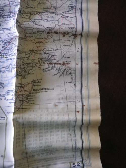 GREAT BRITAIN - WW II BARTHOLOMEW SILK ESCAPE MAP OF EUROPEAN THEATRE AS USED BY RAF, POW'S ETC