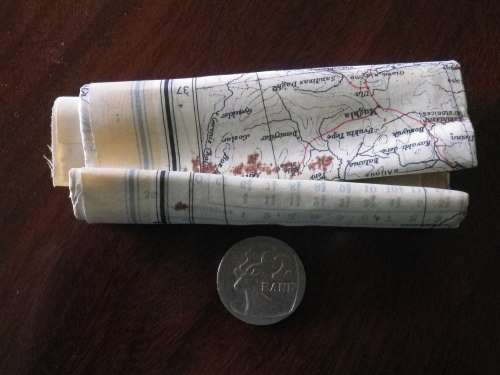 GREAT BRITAIN - WW II BARTHOLOMEW SILK ESCAPE MAP OF EUROPEAN THEATRE AS USED BY RAF, POW'S ETC