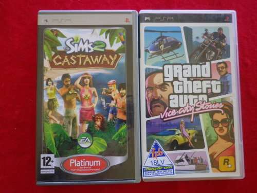 3 X SONY PSP VIDEOS + 8 X PSP GAMES