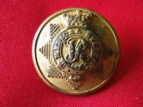 GREAT BRITAIN - MEDICAL STAFF -  OFFICERS GILT QVC TUNIC BUTTON