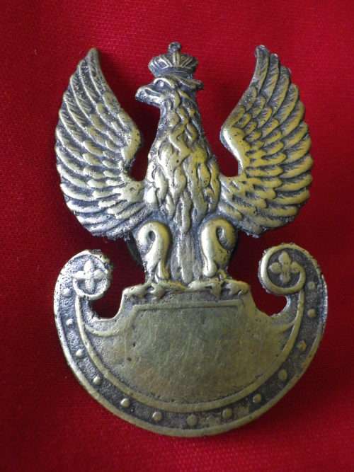 POLAND - POLISH BRASS CAP BADGE CIRCA WW2