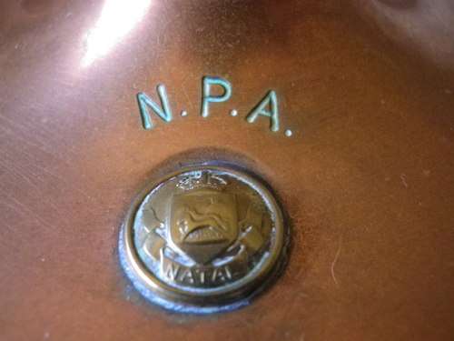 BRASS NATAL PROV. ADMINISTRATION - NURSES "FLORENCE NIGHTINGALE LAMP" INSCRIBED TO RECIPIENT 1972