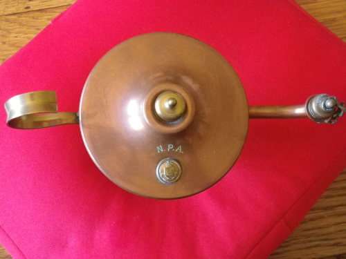 BRASS NATAL PROV. ADMINISTRATION - NURSES "FLORENCE NIGHTINGALE LAMP" INSCRIBED TO RECIPIENT 1972