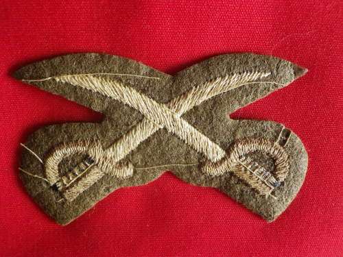 GREAT BRITAIN & COLONIAL - PHYSICAL TRAINING INSTRUCTOR CLOTH EMBROIDERED TRADE BADGE