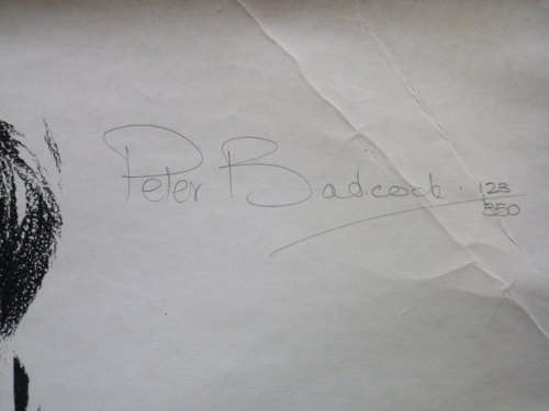 RHODESIA - PETER BADCOCK LTD ED SIGNED PRINT 123/350 - SUBJECT "WHITE RHODESIAN TROOPIE"