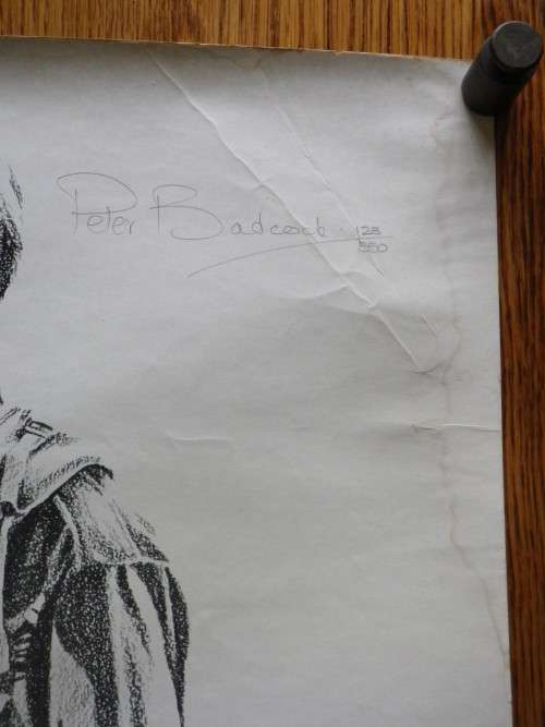 RHODESIA - PETER BADCOCK LTD ED SIGNED PRINT 123/350 - SUBJECT "WHITE RHODESIAN TROOPIE"