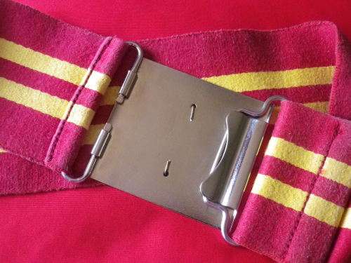 RHODESIAN ARMOURED CAR REGT. STABLE BELT - UDI PERIOD - MAX LENGTH APPROX 77 CM / 30.25"