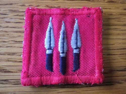 RHODESIA & NYASALAND CENTRAL AFRICA COMMAND CLOTH EMBROIDERED SHOULDER PATCH 1953-1963