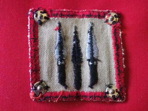 RHODESIA & NYASALAND CENTRAL AFRICA COMMAND CLOTH EMBROIDERED SHOULDER PATCH 1953-1963