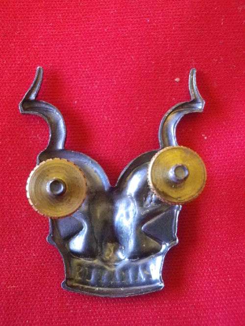 3740 - SWATF AREA FORCE  OXIDISED SILVER CAP BADGE  - BORDER WAR PERIOD - DINNES 1254