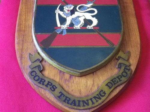 3893  RHODESIAN ARMY - CORPS TRAINING DEPOT PLAQUE - UNCOMMON - UDI PERIOD