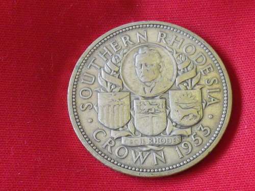 3939 - SOUTHERN RHODESIA CROWN 1953  RHODES CENTENARY - PLEASE USE PICTURES TO ASCERTAIN GRADE