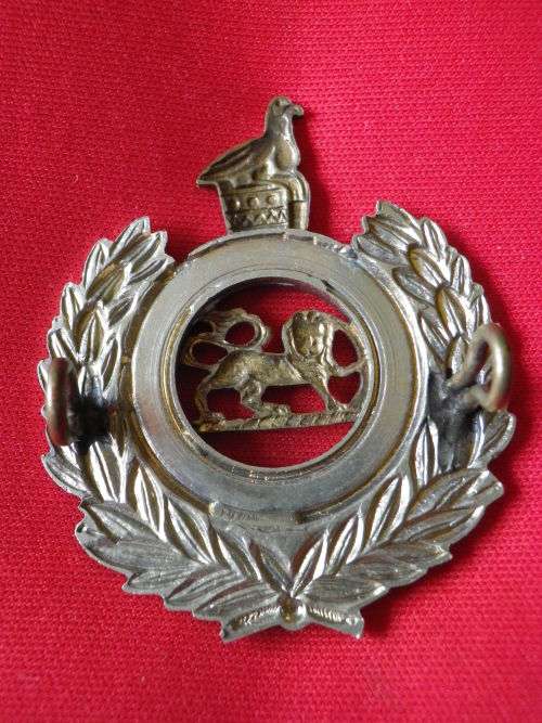 RHODESIAN CORPS OF ENGINEERS BI METAL CAP BADGE -UDI PERIOD- (4195)