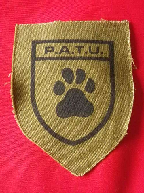 RHODESIA BSAP - POLICE ANTI TERRORIST UNIT SHOULDER PATCH - UDI PERIOD - (4271)