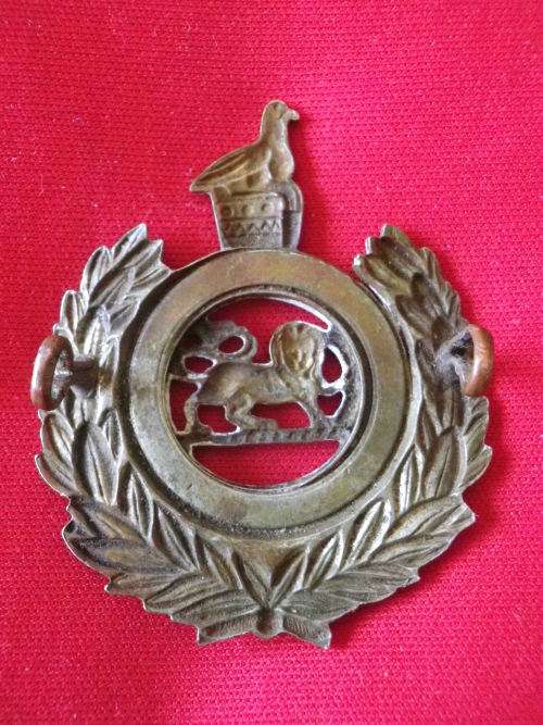 RHODESIA - CORPS OF ENGINEERS BIMETAL CAP BADGE  1965-67 -EARLY UDI PERIOD   UNCOMMON   (V69)