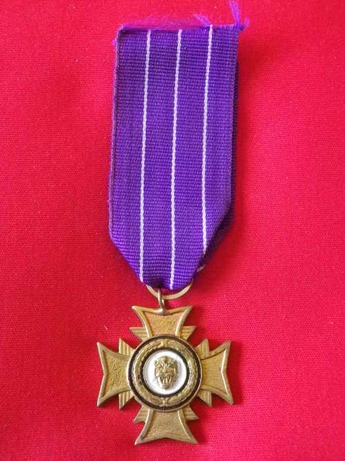RHODESIA - FULL SIZE "COPY" BRONZE CROSS OF RHODESIA (BCR) MEDAL - AIR FORCE RIBBON    (V77)