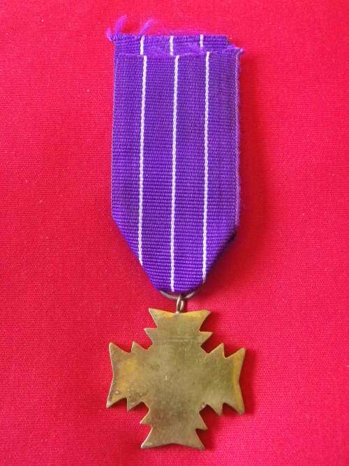 RHODESIA - FULL SIZE "COPY" BRONZE CROSS OF RHODESIA (BCR) MEDAL - AIR FORCE RIBBON    (V77)