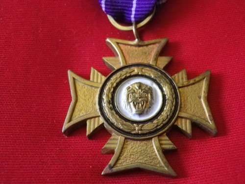 RHODESIA - FULL SIZE "COPY" BRONZE CROSS OF RHODESIA (BCR) MEDAL - AIR FORCE RIBBON    (V77)