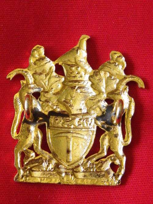 RHODESIAN ARMY - WO1 GOLD ANODISED WRIST BADGE - UDI PERIOD - (V80)