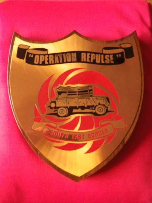 RHODESIA BUSH WAR - REPULSE OPERATIONAL AREA PLAQUE   (4711)