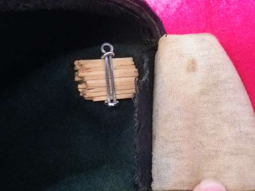 RHODESIAN LIGHT INFANTRY -BERET + SILVER ANODISED BADGE  - RIM APPROX  52 CM / 20.5" (4752)