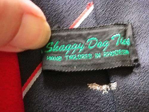 RHODESIAN ARMY & AIRFORCE ASSOCIATION PERIOD TIE.  MADE "SHAGGY DOG -  RHODESIA" (1210)