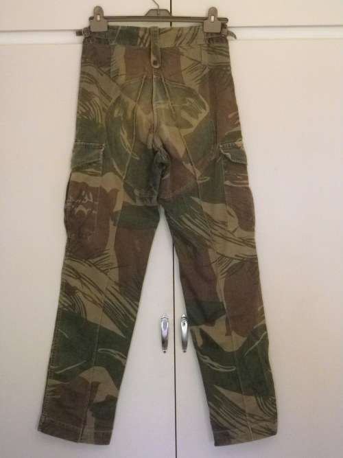 RHODESIAN ARMY CAMO LONGS - INNER LEG 84CM/33" WAIST 83CM/32.5" (4914)