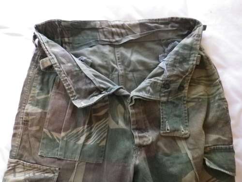 RHODESIAN ARMY CAMO LONGS - INNER LEG 84CM/33" WAIST 83CM/32.5" (4914)