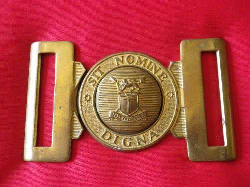 RHODESIAN ARMY BRASS BELT BUCKLE FOR DRESS BELT     (4934)