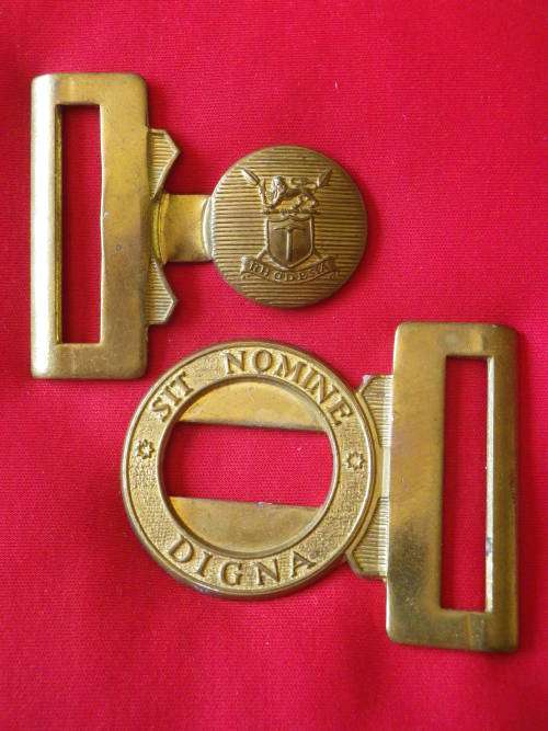 RHODESIAN ARMY BRASS BELT BUCKLE FOR DRESS BELT     (4934)