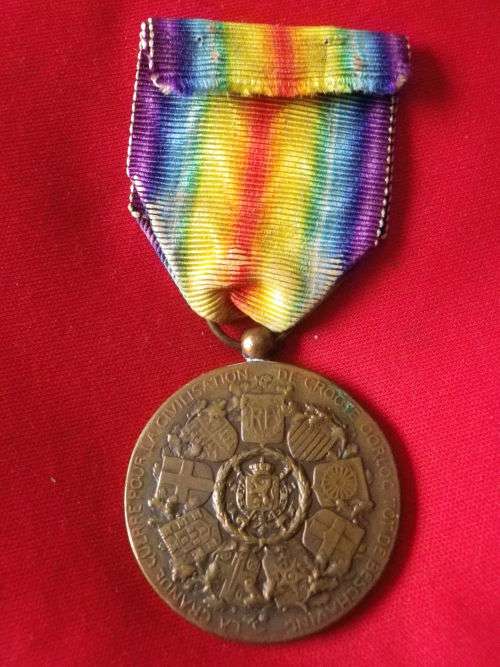 BELGIUM - BELGIAN WW1 VICTORY MEDAL   (3179)