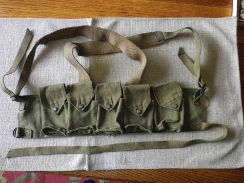 RHODESIAN ARMY - FEREDAY 5 MAG POUCH CHEST RIG - AS USED IN BUSH WAR - IN EXCELLENT CONDITION (5030)