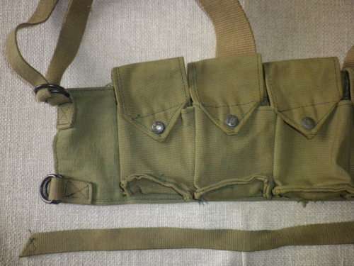 RHODESIAN ARMY - FEREDAY 5 MAG POUCH CHEST RIG - AS USED IN BUSH WAR - IN EXCELLENT CONDITION (5030)