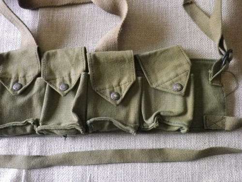 RHODESIAN ARMY - FEREDAY 5 MAG POUCH CHEST RIG - AS USED IN BUSH WAR - IN EXCELLENT CONDITION (5030)