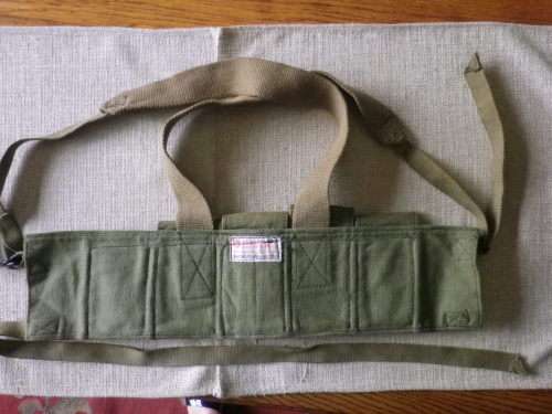 RHODESIAN ARMY - FEREDAY 5 MAG POUCH CHEST RIG - AS USED IN BUSH WAR - IN EXCELLENT CONDITION (5030)