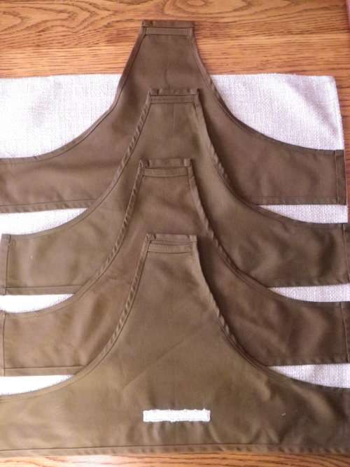 SWATF SET OF 4 CLOTH BRASSARDS , L/CORP, CORP, SGT + STAFF SGT.   (P39)