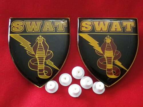 SWAT "OP COBRA" PAIR SHOULDER FLASHES - FANTASY ?      (3534)