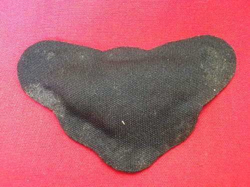 SAAF - OFFICERS GILT CAP BADGE + PADDED BACKING     (3136)