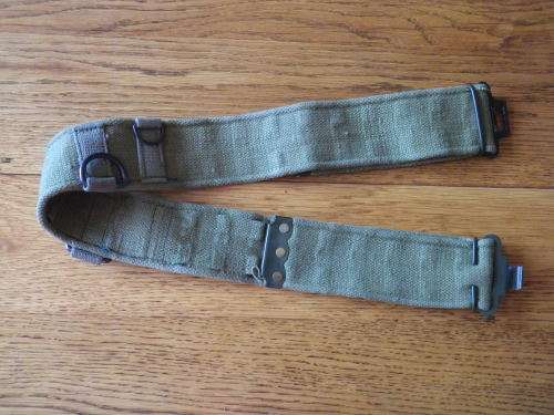 RHODESIAN ARMY - PATTERN 69 WEB BELT - INSCRIBED - MAX SIZE 107 CM / 42"     (5234)