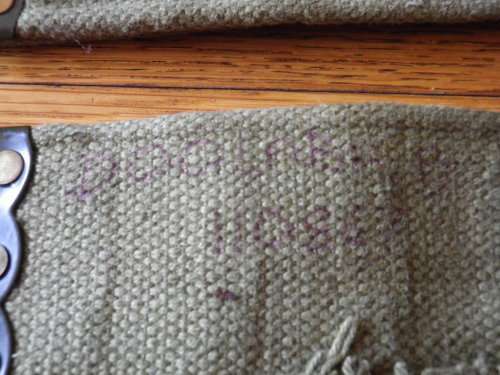 RHODESIAN ARMY - PATTERN 69 WEB BELT - INSCRIBED - MAX SIZE 107 CM / 42"     (5234)