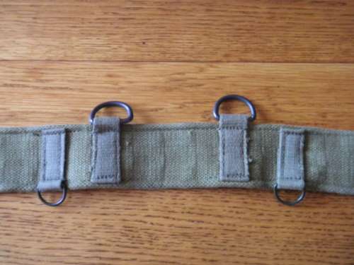 RHODESIAN ARMY - PATTERN 69 WEB BELT - INSCRIBED - MAX SIZE 107 CM / 42"     (5234)