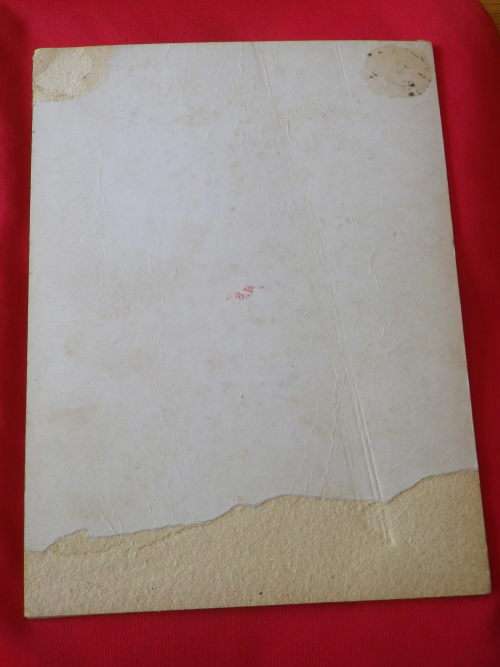 RHODESIA - SELOUS SCOUTS PRINT - LEATHER ON CARDBOARD.  20 CM x 15CM     (1272)