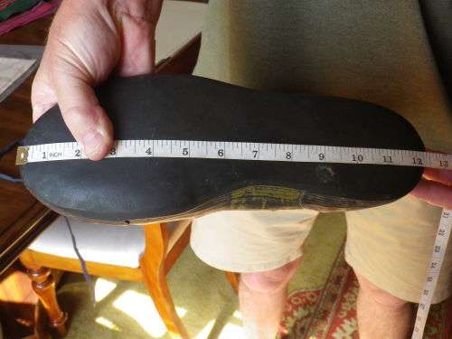 RHODESIAN ARMY ANTI-TRACKER CANVAS SHOES - CAMO HAND PAINTED,LARGE SIZE - AN EXCELLENT BUY!!  (5259)