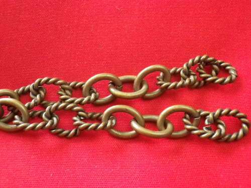 ITALIAN STATES - REPUBLIC OF LUCCA MEDALLION + HAND MADE CHAIN- SILVER??   (2632)