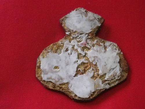 ITALIAN AIR FORCE - WW2 OFFICERS BULLION WIRE PARATROOPER CAP BADGE    (2668)