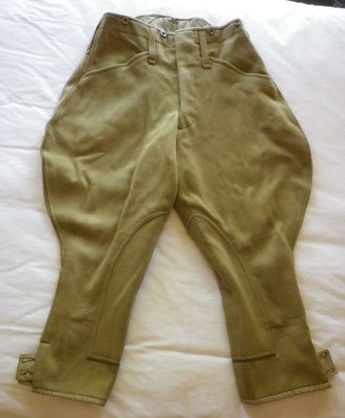 RHODESIA - BSAP JODPHURS SIZE 6 MADE JAMES LOW SBY.  1974 - INSCRIBED. HAS SOME WEAR.  (5276)
