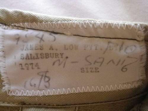 RHODESIA - BSAP JODPHURS SIZE 6 MADE JAMES LOW SBY.  1974 - INSCRIBED. HAS SOME WEAR.  (5276)