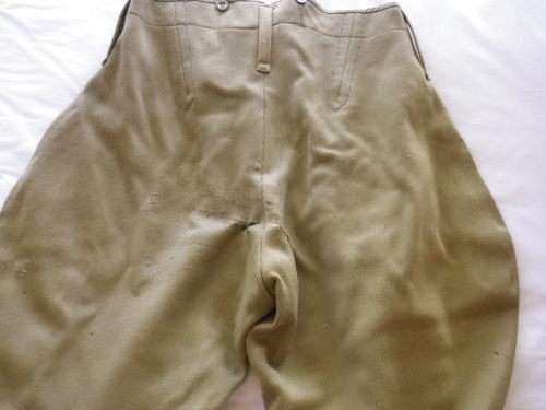 RHODESIA - BSAP JODPHURS SIZE 6 MADE JAMES LOW SBY.  1974 - INSCRIBED. HAS SOME WEAR.  (5276)