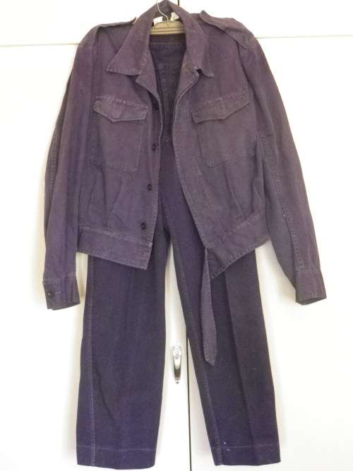 RHODESIA - BSAP RIOT/RESERVISTS DENIM SUIT - SEE SIZES BELOW -     (5279)