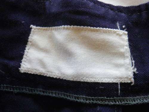 RHODESIA - BSAP RIOT/RESERVISTS DENIM SUIT - SEE SIZES BELOW -     (5279)